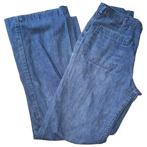 Vintage US Navy Military Denim Bell Bottom Dungree Utility Jeans. Sz. 33 Reg